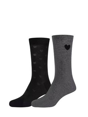 CAMANO Ca-Soft Hearts Socks schwarz
