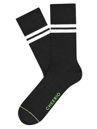 CHEERIO* Tennis Type Socks schwarz