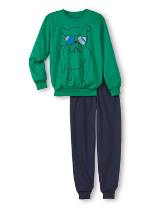 CALIDA Teen Boys Pyjama Dog viridis-grün