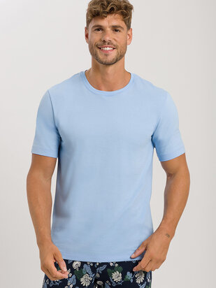 HANRO Living T-Shirt placid-blau