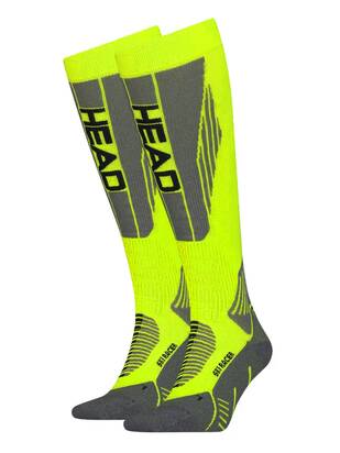 HEAD Ski Racer Socks neon-yellow