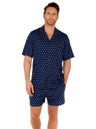 HOM Pyjama Frioul navy-print
