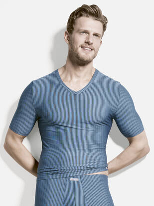 ISA Fashion Shirt Microfaser blau