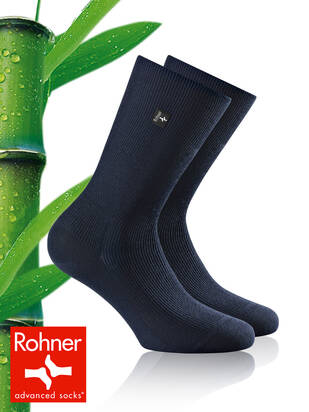 ROHNER Platin Bambus Socke marine