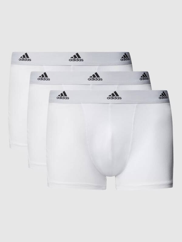 ADIDAS Cotton Stretch Trunk 3erPack weiss