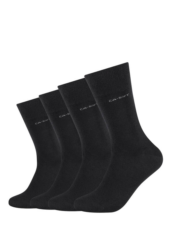 CAMANO Ca-Soft Socken 4erPack black