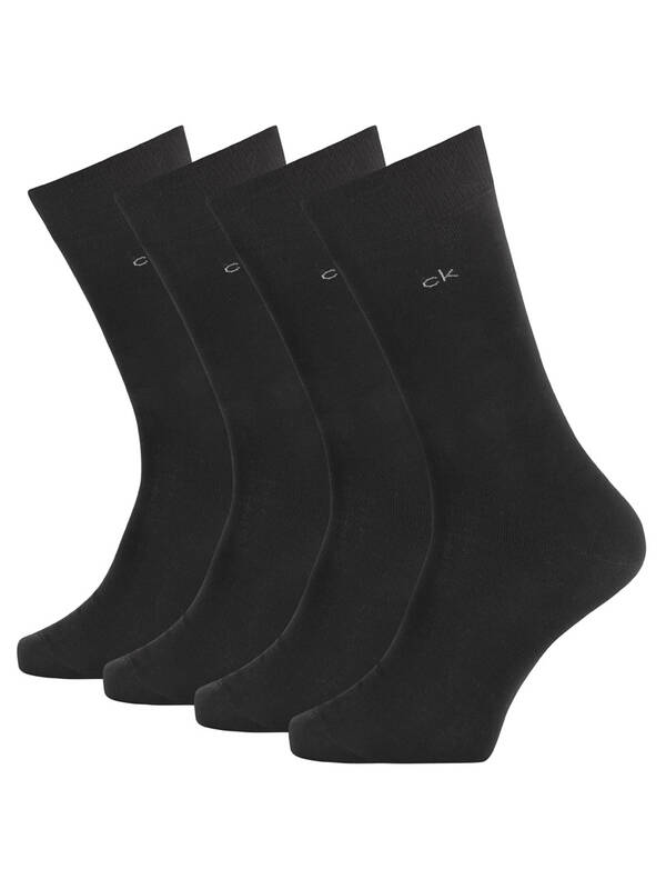 CALVIN KLEIN 4erPack Crew Socks black