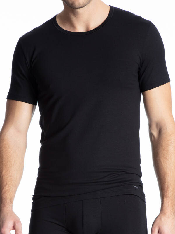 CALIDA Cotton Code T-Shirt schwarz