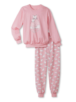 CALIDA Teen Girls Pyjama Kids Cat coral-blush
