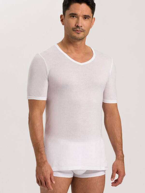HANRO Ultralight Tshirt V-Neck white
