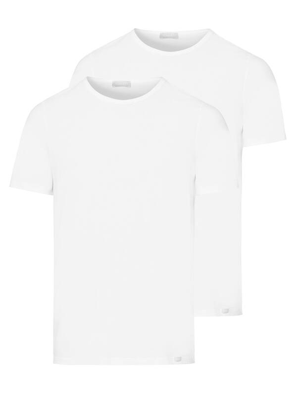 HANRO 2erPack Essentials Cotton Tshirts white