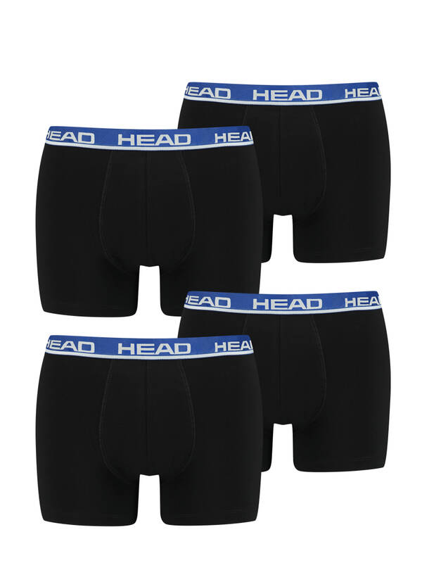 HEAD 4erPack Basic Boxer black/blue