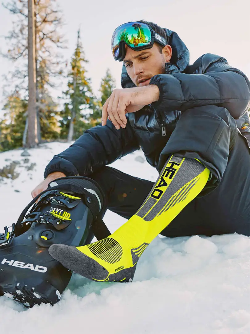 HEAD Ski Racer Socks neon-yellow Head - Underwear-Shop