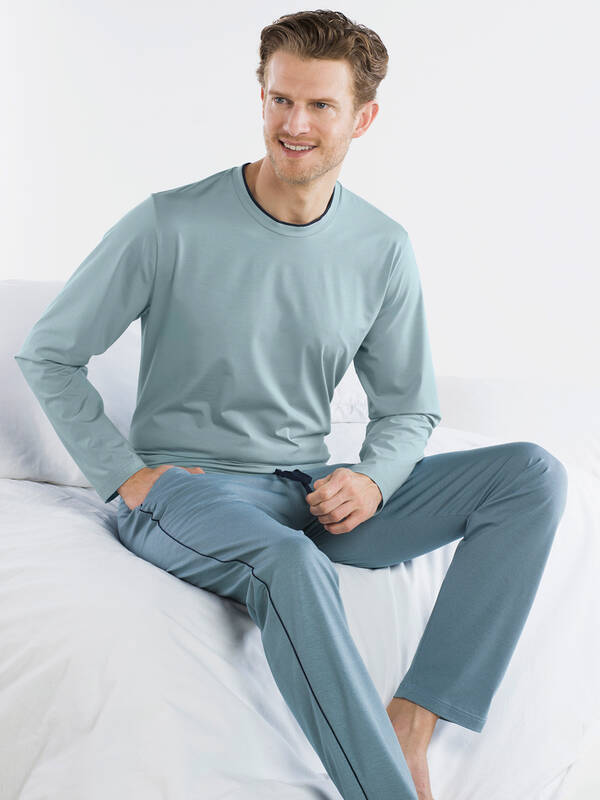 ISA Fashion Pyjama Micromodal hellblau
