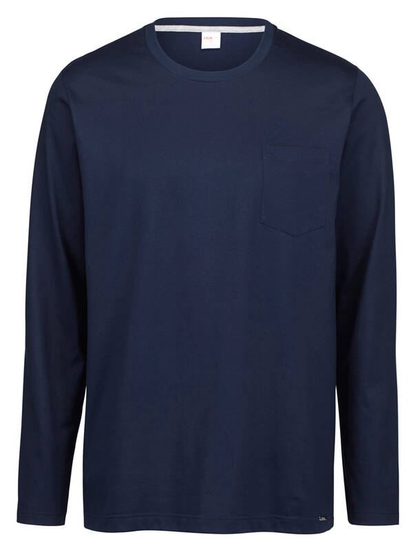 ISA Loungewear Langarm-Shirt darkblue