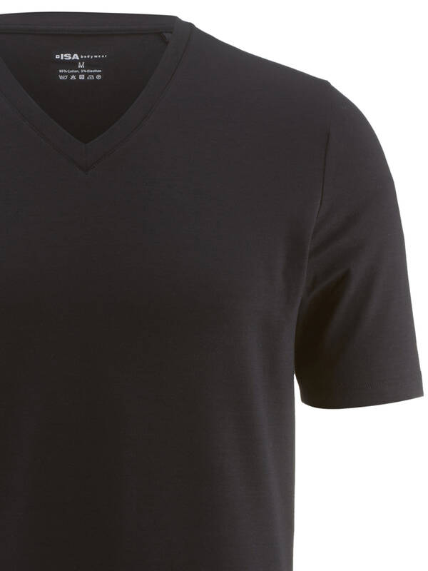 ISA Recot Line V-Shirt schwarz