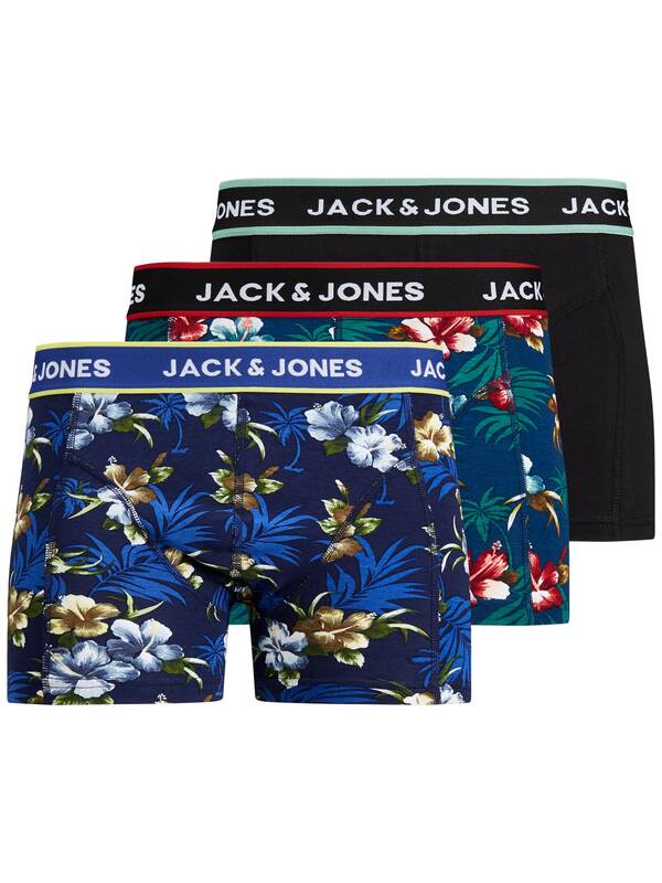 JACK & JONES Flower Trunks schwarz/cherry/maritime