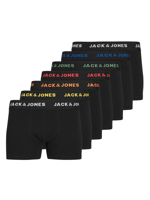 JACK & JONES 7erPack Basic Trunks JNR black/black