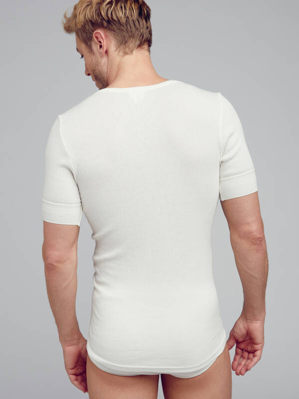 JOCKEY Classic Cotton Rib Shirt off-white