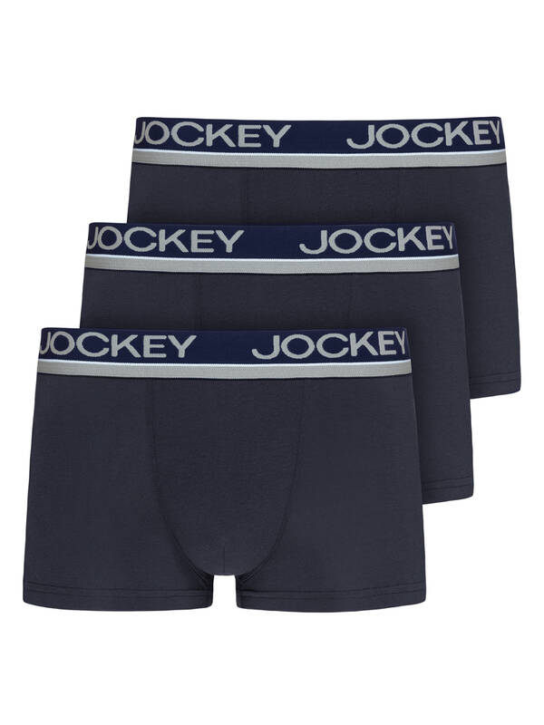 JOCKEY 3erPack Cotton Stretch Trunk navy