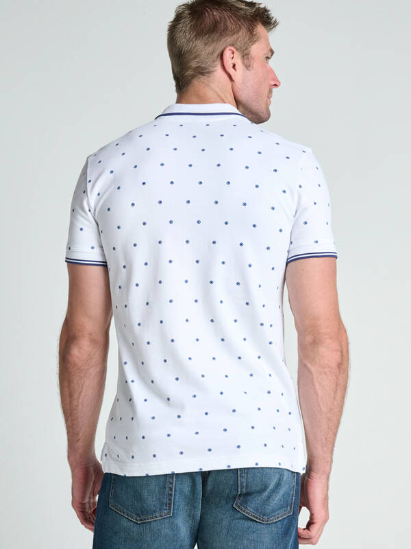 JOCKEY Fashion Poloshirt white-dots