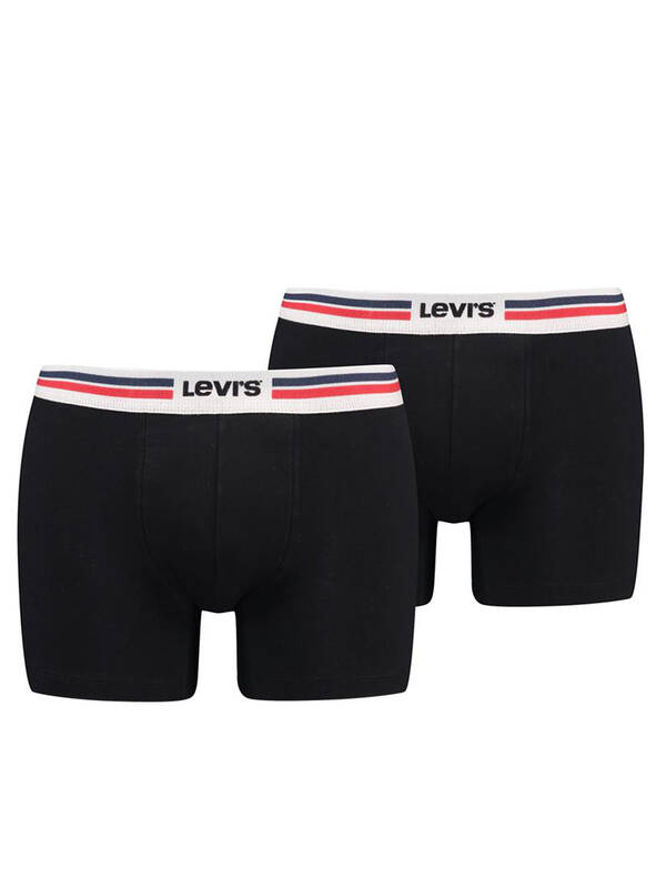 LEVIS 2erPack Placed Sportswear Logo BoxerBrief black