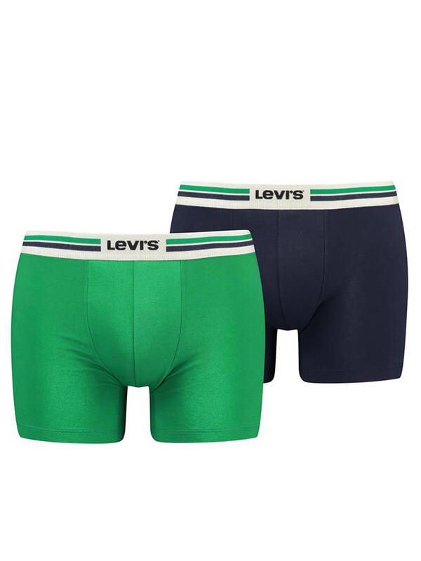 LEVIS 2erPack Placed Sportswear Logo BoxerBrief green/navy