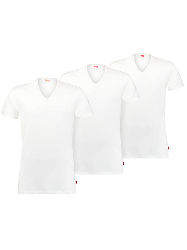 LEVIS Basic V-Neck T-Shirt weiss
