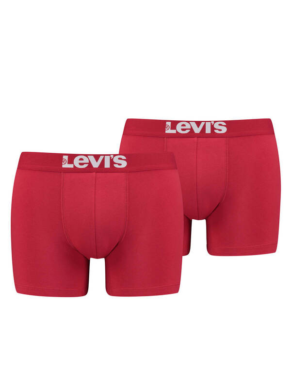 LEVIS 2erPack Solid Basic Boxer chili-pepper