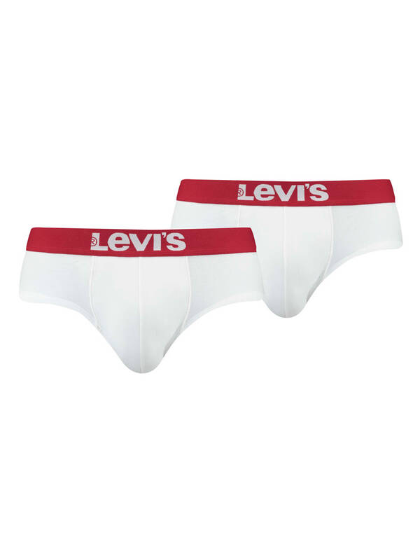 LEVIS 2erPack Solid Basic Brief white/white