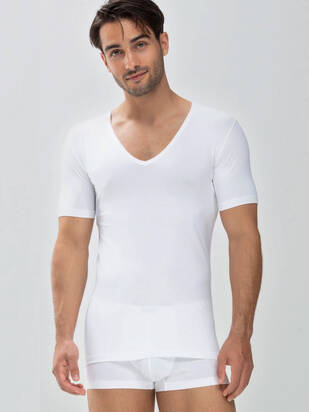 MEY Dry Cotton Slim Fit T-Shirt weiss