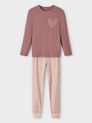 NAME IT Pyjama Leopard rose-taupe