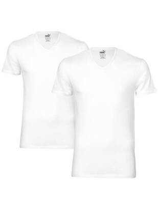 2erPack PUMA Basic T-Shirt V-Neck
