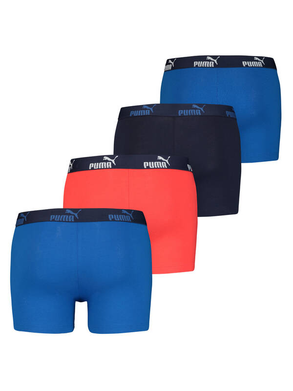 PUMA 4erPack Everyday Boxer red/blue