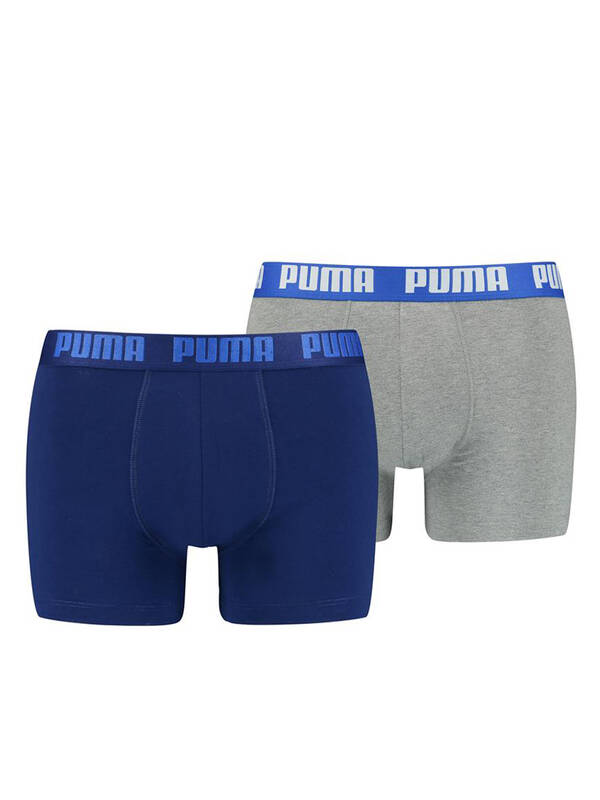 PUMA 2erPack Basic Boxer blue-grey