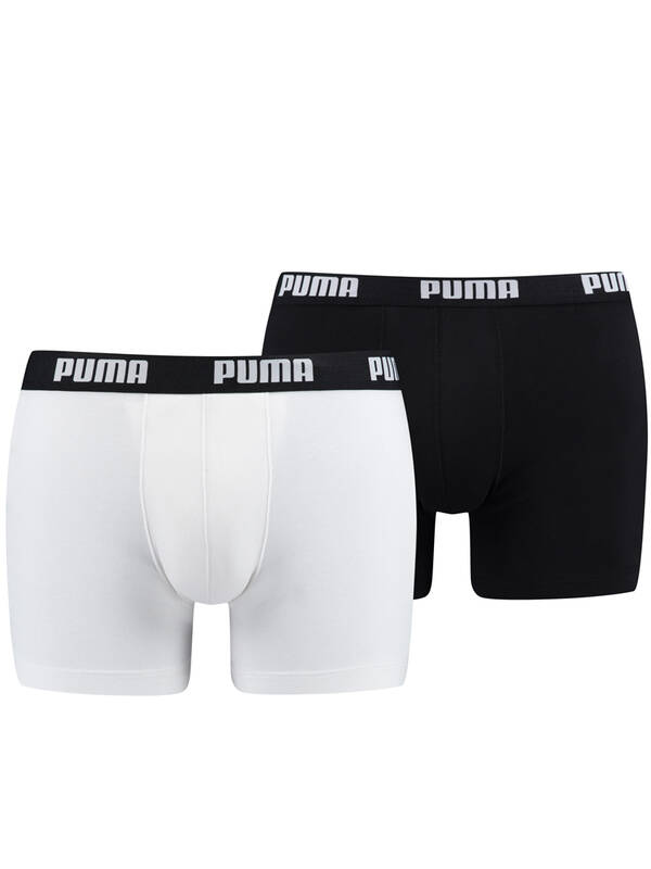 PUMA Basic Boxer 2erPack white-black