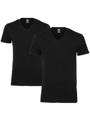 2erPack PUMA Basic T-Shirt V-Neck