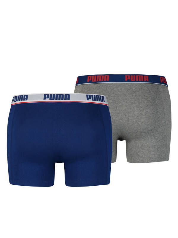 PUMA Basic Boxer 2erPack blue/grey-mel.