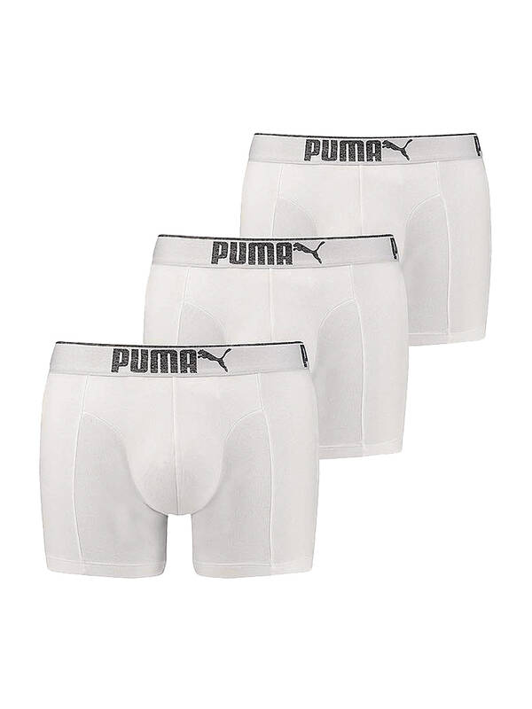 PUMA Lifestyle Sueded Cotton Boxer 3erPack white