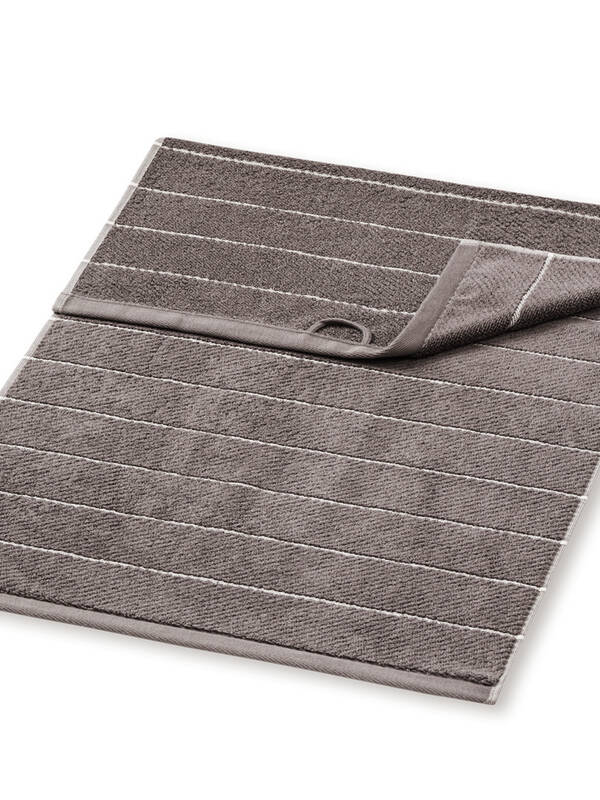 SCHIESSER Handtuch Streifen graphit