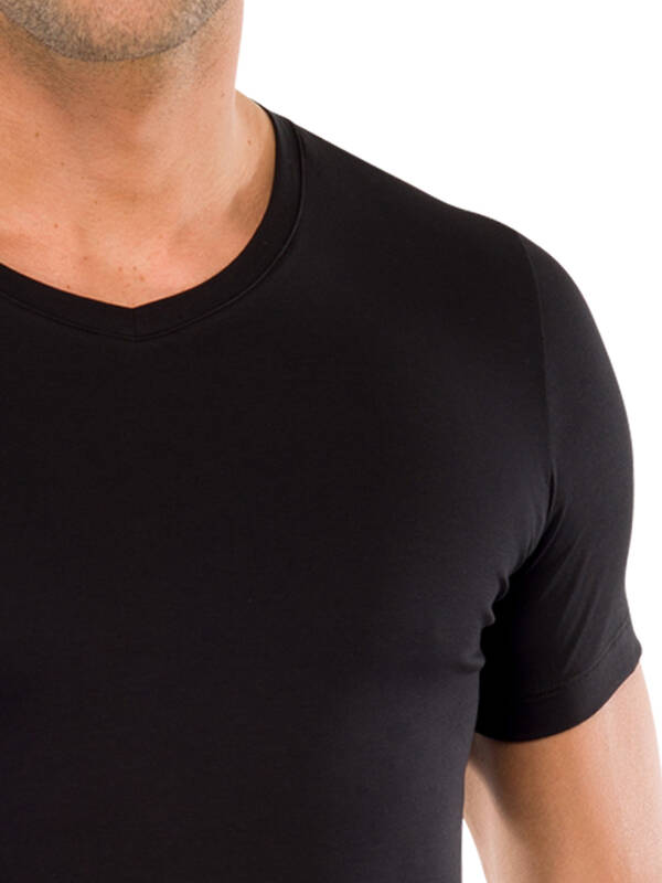 SCHIESSER Long Life Cotton Tshirt schwarz