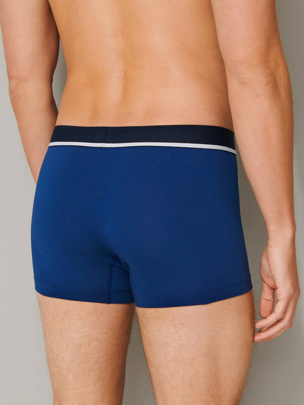 SCHIESSER 3erPack Shorts Organic Cotton 95/5 blau/schwarz