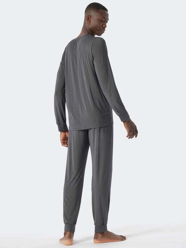 SCHIESSER Pyjama Modal dunkelgrau
