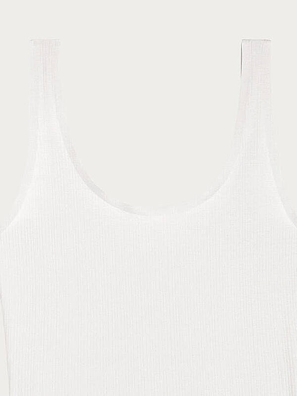 WOLFORD Beauty Cotton Tanktop pearl